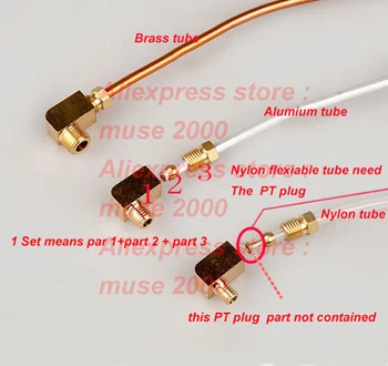

4 6 8 mm to M6 M8 M10 1/8 1/4 inch BSPT brass Elow nylon oil tube sleeve clip joint connector fastener coupler male thread