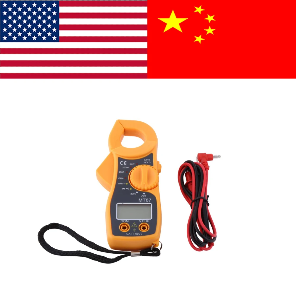 

Digital Clamp Multimeter AC DC Voltmeter Ammeter Ohmmeter Volt Tester LCD Meter Electrician Measuring Instrument Tools