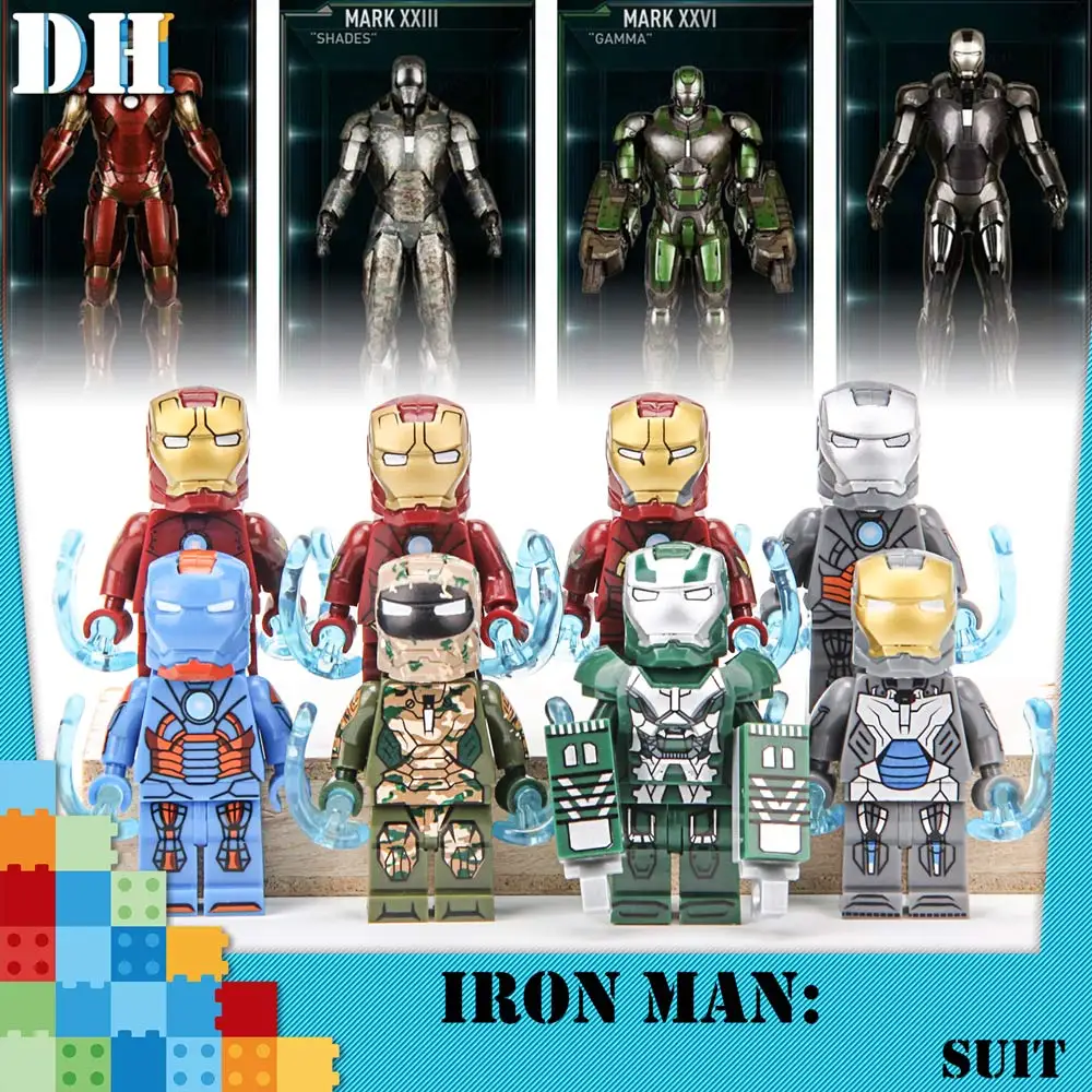Iron Man Mark 21 Midas Maßgeschneidert Minifigur Passt Lego Toy Avengers X027 