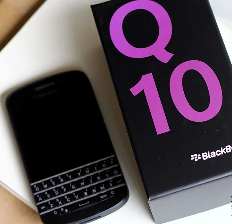 Разблокированный мобильный телефон Blackberry Q10 8MP 2GB ram 16GB rom сенсорный экран+ Qwerty клавиатура