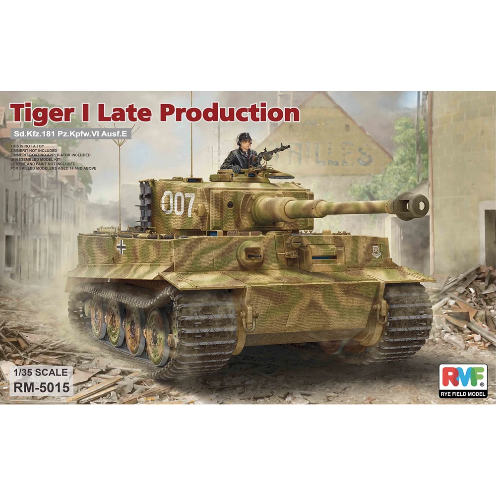 1/35 модель RYEFIELD RM5015 Tiger I Late Production модель хобби