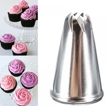 

Spiral drop Rose cups of ice pastry bag for cream Tip nozzles cake decorating tool baking Russian tips Icing Piping Nozzles