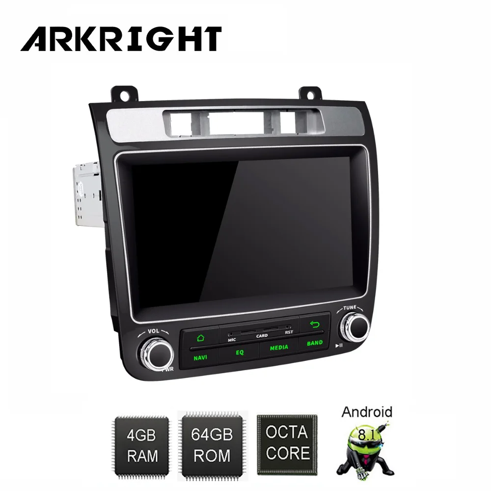 

ARKRIGHT 8'' 4+64gb 1 din Android 8.1 Car Radio/Car Multimedia/DVD player fast boot/4G for VW Volkswagen Touareg 2010-2017