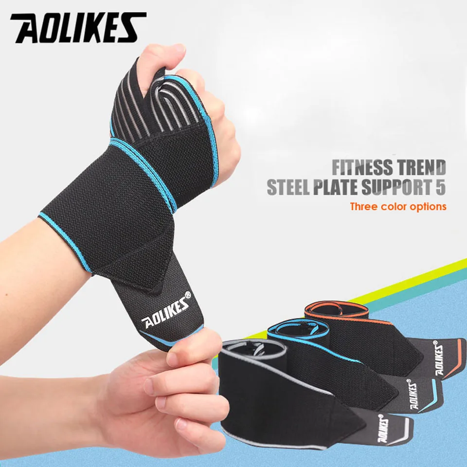 AOLIKES 1PCS Sports Wrist Bands Wrist Support Strap Wraps Hand Sprain