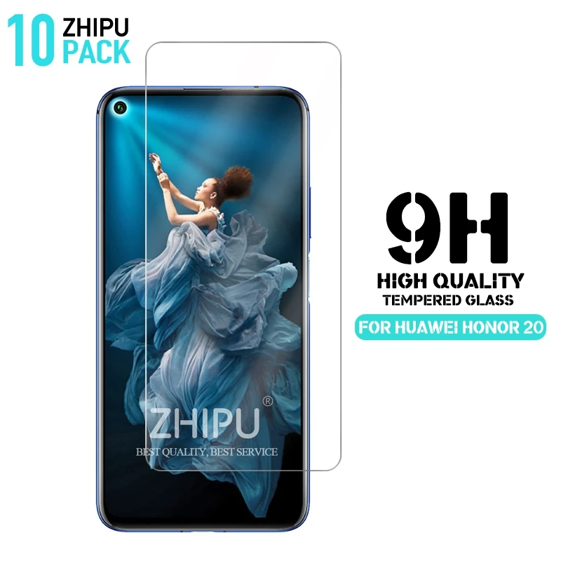 

10 Pcs Tempered Glass For Huawei Honor 20 Glass Screen Protector 2.5D 9H Tempered Glass For Huawei Honor 20 Protective Film