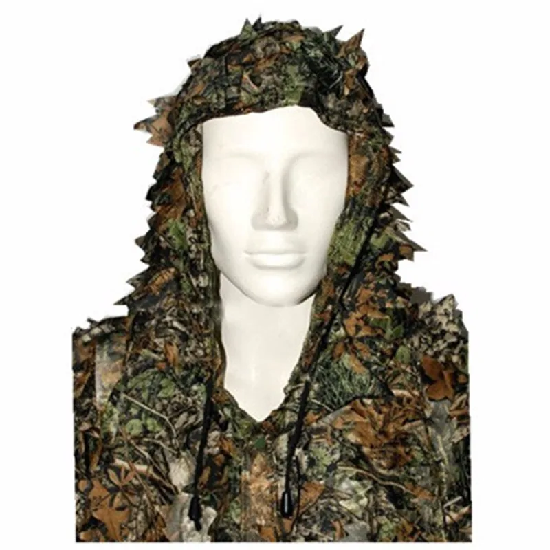 Унисекс Chasse Топ Пейнтбол Ghillie костюм камуфляж 3d лист Realtree Снайпер отдых на открытом воздухе Приключения Охота Одежда