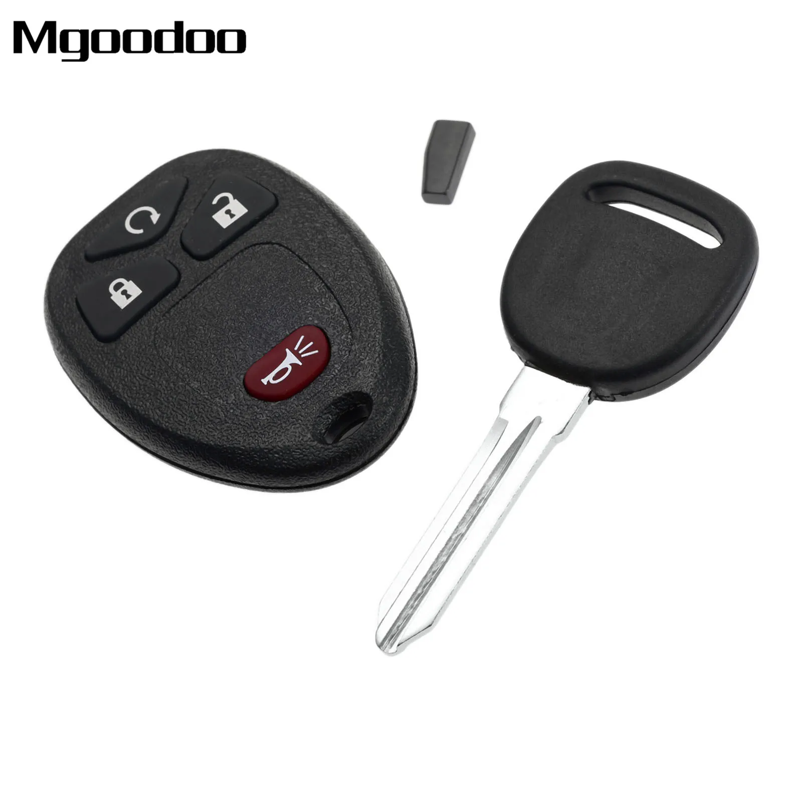 

1 Set Replacement Keyless Entry Remote Key Fob Shell 15913421 OUC60270 + Uncut Ignition Transponder Chip Key For Chevrolet GMC