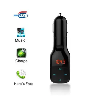 

EinCar Car Kit MP3 Player Wireless FM Transmitter Modulator with USB/SD Slot Bluetooth Car Radio adapter for hands-free calling