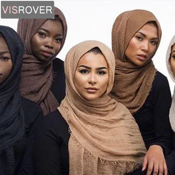 

VISROVER Free Shipping New Arrival Classical Premium Viscose Hijab Scarf Shawl Soft Islam Muslim Wholesale & Retail Scarves