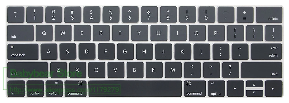 gradualgrey Для, новинка, Apple Macbook Pro retina 13, 15, с сенсорной идентификационной панелью, A1706, A1707, защитный чехол для клавиатуры,, американский раскладной английский - Цвет: gradualgrey