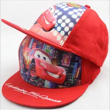 Fashion Cartoon Car Kids Baseball Caps Girls Boys Adjustable Hip Hop Cap Baby Flat Along Hat