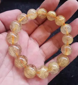 

Free Shipping Natural Hair Quartz Crystal Bracelet AAA