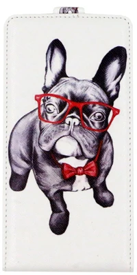 Модный кожаный чехол-книжка с мультяшным рисунком для lenovo A2010 A 2010 тисненый Чехол-книжка для задней панели телефона - Цвет: dog
