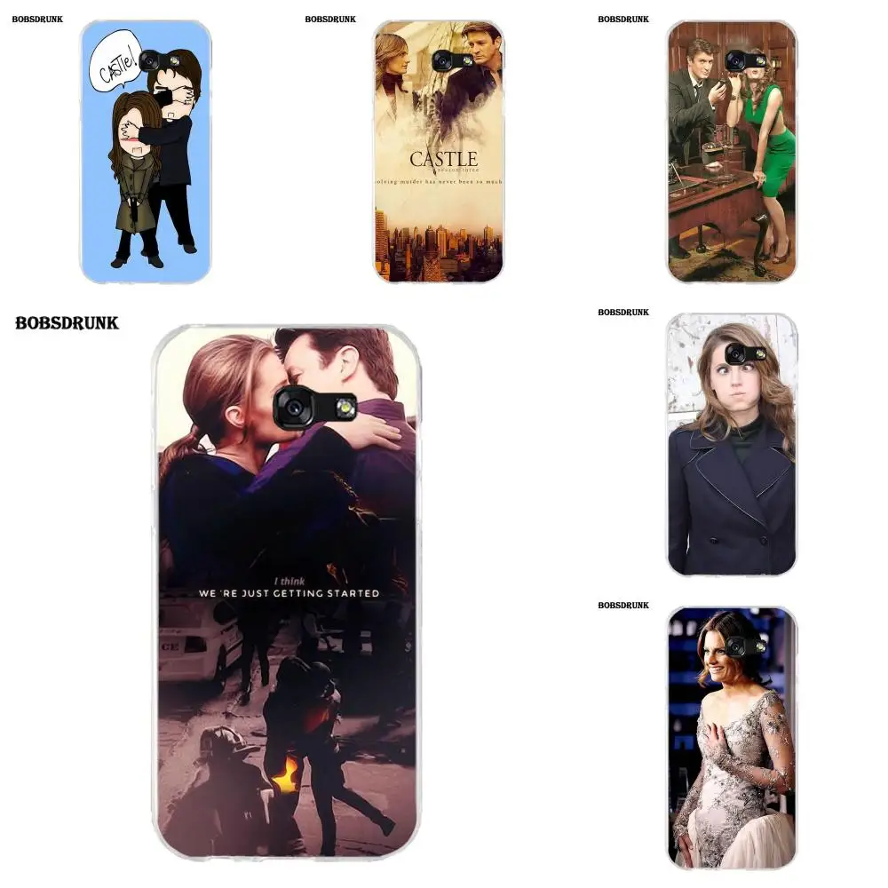 

EJGROUP Soft Capa Cover For Samsung Galaxy A3 A5 A7 J1 J2 J3 J5 J7 2015 2016 2017 Tv Castle Nathan Fillion Stana Katic