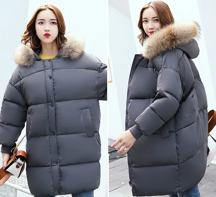 2017 winter hot sales hooded  jacket women clothing cotton + size 3 xl warm coats street fashion wind coat  women+9