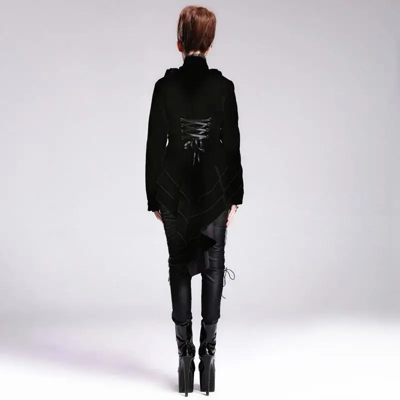 Devil модная Женская Асимметричная винтажная куртка CT016