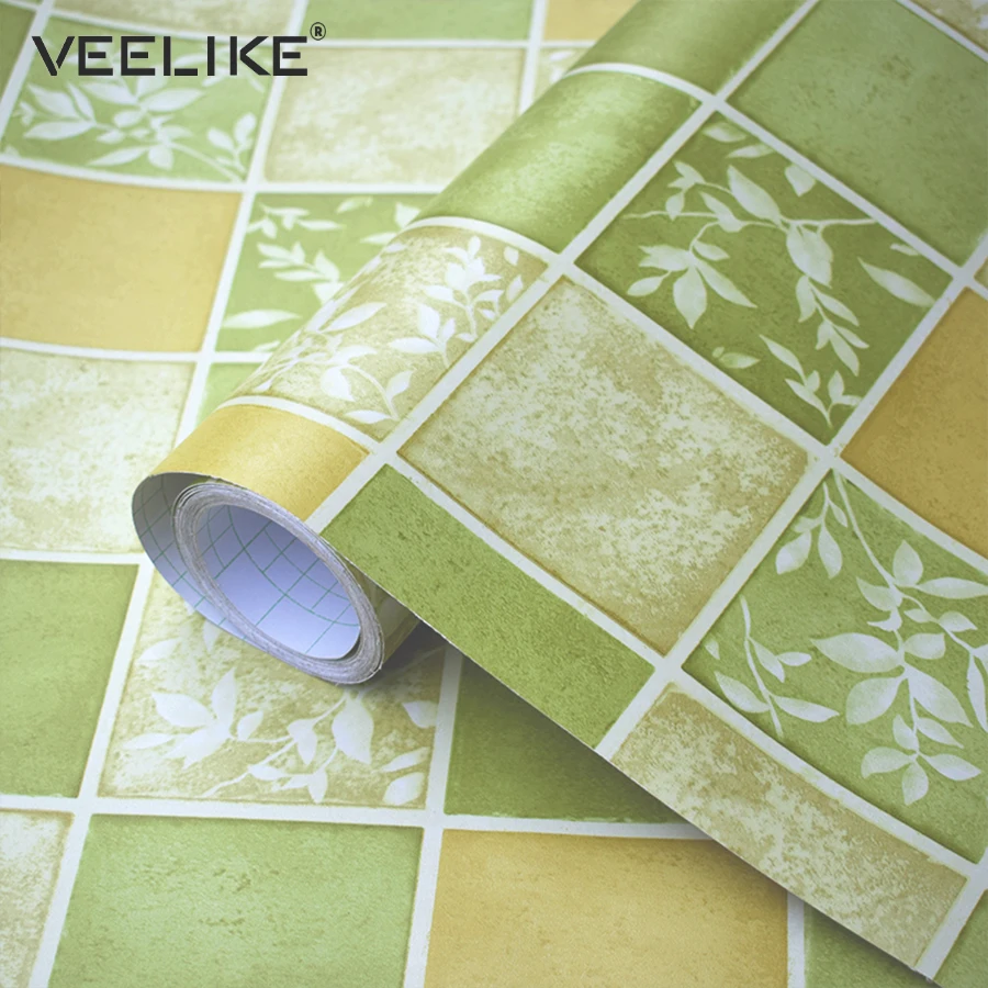 ПВХ водонепроницаемая виниловая мозаичная плитка самоклеющиеся обои для ванной кухни наклейки на стену домашний декор настенные наклейки