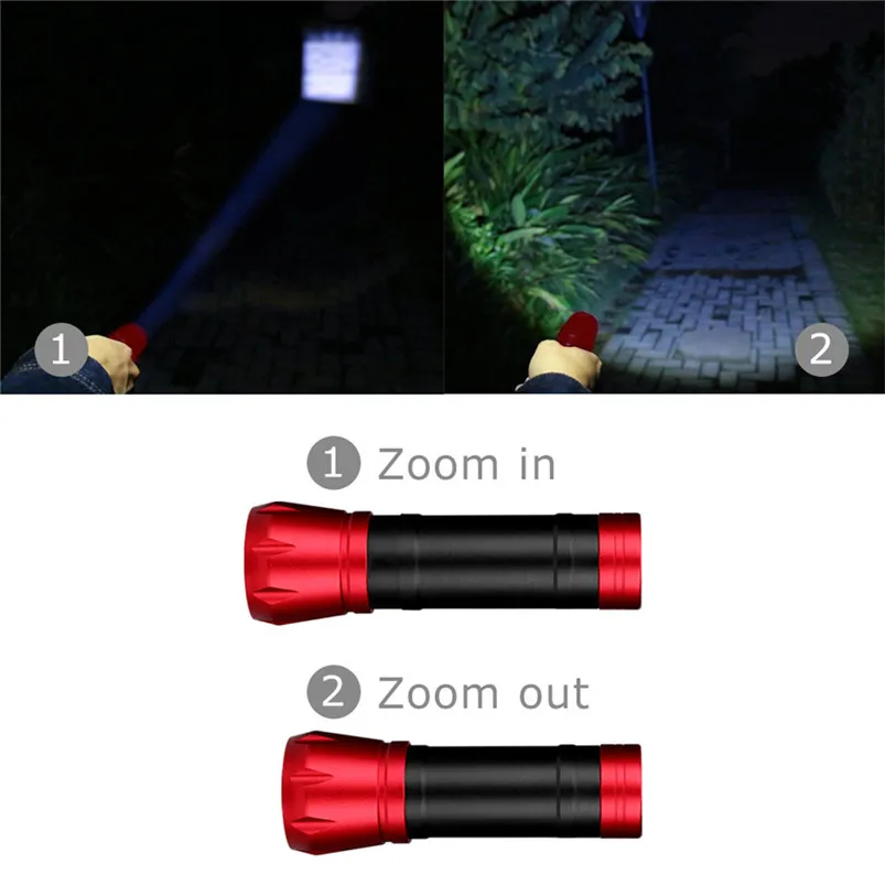 Multicolor Torch LED Mini Flashlight Aluminum Alloy Lampe Torche Outdoor Button Switch Flashlight 3xAAA Battery Zaklamp 40MAY2105