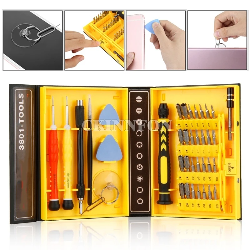 PDA PC and Other Applications 58 in 1 Screwdriver Set Tool for Repairing Phones Professional Cell Phone Accessory Kits Compatible with Mobile Phone