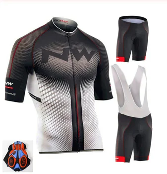 

Men Cycling Jersey Set 2019 Pro Team Nw Breathable Bicycle Cycling Clothing Mountain Bike Maillot Ropa Ciclismo Bib Shorts Set