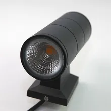 YRANK вверх и вниз 2 головки светодиодный настенный светильник 2x7 W 14 W крепеж на поверхности коксовой батареи внутреннее и наружное освещение для крыльца сада двора свет гостиницы