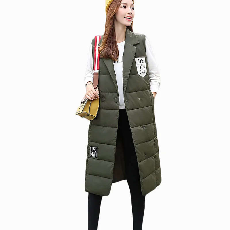 

2019 NEW AUTUMN/WINTER WOMEN WARM VEST SOLID SLIM V-NECK COTTON PADDED FEMALE CLOTHES PARKAS HIGH QUALITY HOT SALE ZL812