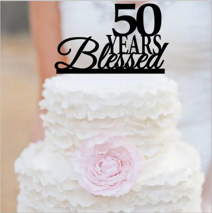 Happy 50th Birthday Cake Topper 50th Anniversary Cake Topper Custom Name Cake Topper 50th Unique Cake Topper Topper Happy Birthday Topper Caketoppers Birthday Cakes Aliexpress