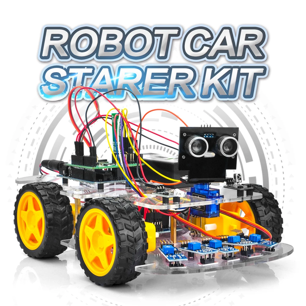 OSOYOO 4WD робот автомобильный стартовый набор V2.0 для Arduino UNO умный проект приложение симулятор вождения Стволовые игрушки подарки для детей подростков