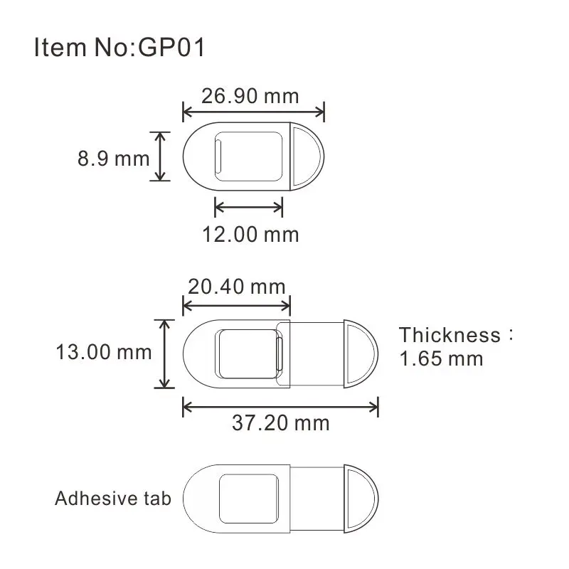  Jietron 1 lot 500pcs White Webcam cover for computers laptops tabletsCovers Camera for Privacy with