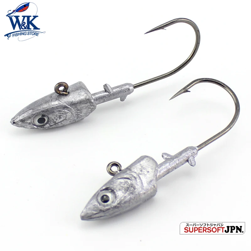 Lead Lure 30g Jig Head Hook for Soft Fishing Lure 5" Soft Bait Jigs