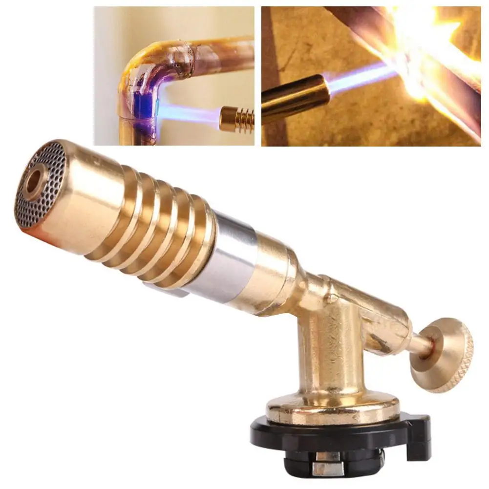 

Barbecue Igniter Gas Torch Butane Flamethrower Copper Burner Heating Welding Camp Picnic Baking Tool Outdoor Stove Accessories