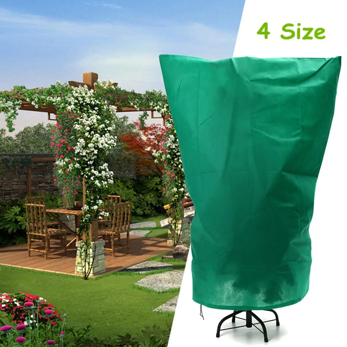 

Plant Protection Bags Winter Cover Plants Garden Tool Plant Cover Bag Polyester Fabrics Anti-Insect Organic Net Frost 4 Size