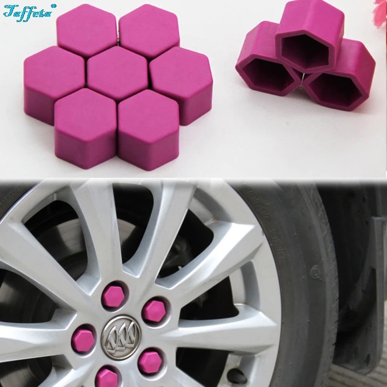 20 Pcs/set Silicone Car Wheel Nuts Bolts Cover Dust Protective Tyre Valve Screw Cap Cover