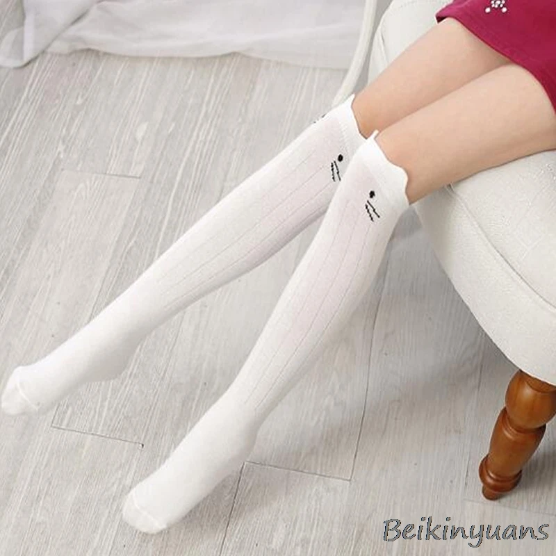 

Spring and Autumn Summer New Cartoon Three-dimensional Cotton Child Socks Cat Knit Girl Striped Socks