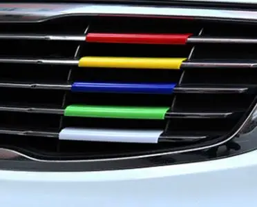 

5PCS FOR KIA SPORTAGE 2012-2015 ACCESSORIES BONNET GRILLE GRIL TRIM DECOR STICKER MOULDING INTERIOR CAR STYLING