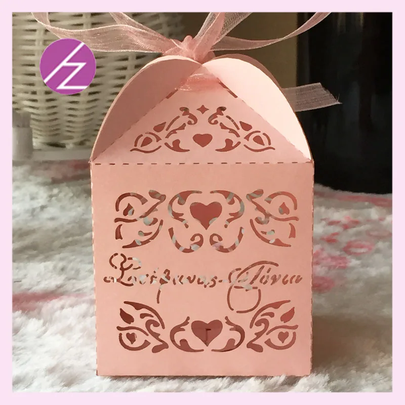 

100pcs/lot personalized free printable wedding invitations favor candy box gift box for wedding party decoration 23colors