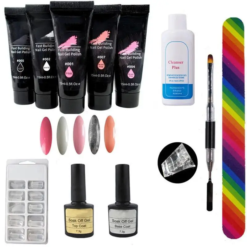 

1 Set 30ml Polygel Set Nail Builder Varnish Quick Builder Nail Extension Kit Hard Gel Camouflage UV LED Lacquer NQT6120