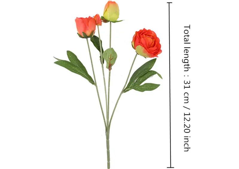 Европейский искусственный цветок, 4 головки, пион, домашний стол, офисные, вечерние, Рождественский Декор, свадебный букет, шелковые розы, пионы
