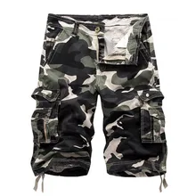 Мужские шорты Карго красивые камуфляжные Летний Лидер продаж хлопок Повседневное мужские короткие штаны Удобная брендовая одежда Camo Для мужчин шорты-Карго