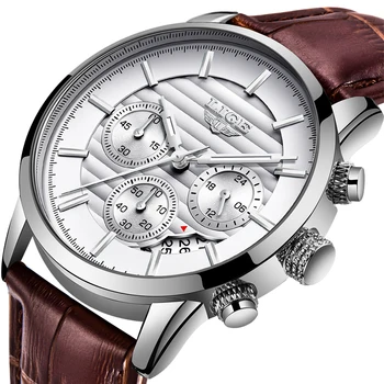 

2019 New LIGE Mens Watches Top Brand Luxury Waterproof Date Quartz Clock Male Leather Sport Wrist Watch Relogio Masculino + Bo