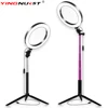 Dimmable LED Studio Camera Ring Light Photo Phone Video Light Annular Lamp With Tripods Selfie Stick Ring Fill Light For Canon ► Photo 1/6