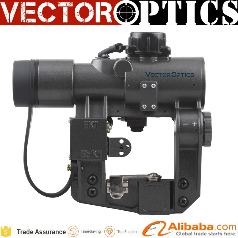 

10pcs Vector Optics 1X28 Tactical Dragunov SVD Scope / Red Dot Gun Sight PO6x36-1 with 0 Magnification Fit AK Scope AK47