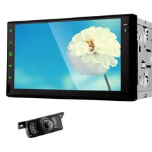 Double Din Car StereoTablet Pure android 4.4 None-DVD Player GPS Navigation Auto Radio RDS WifiMirror link Bluetooth Free Camera