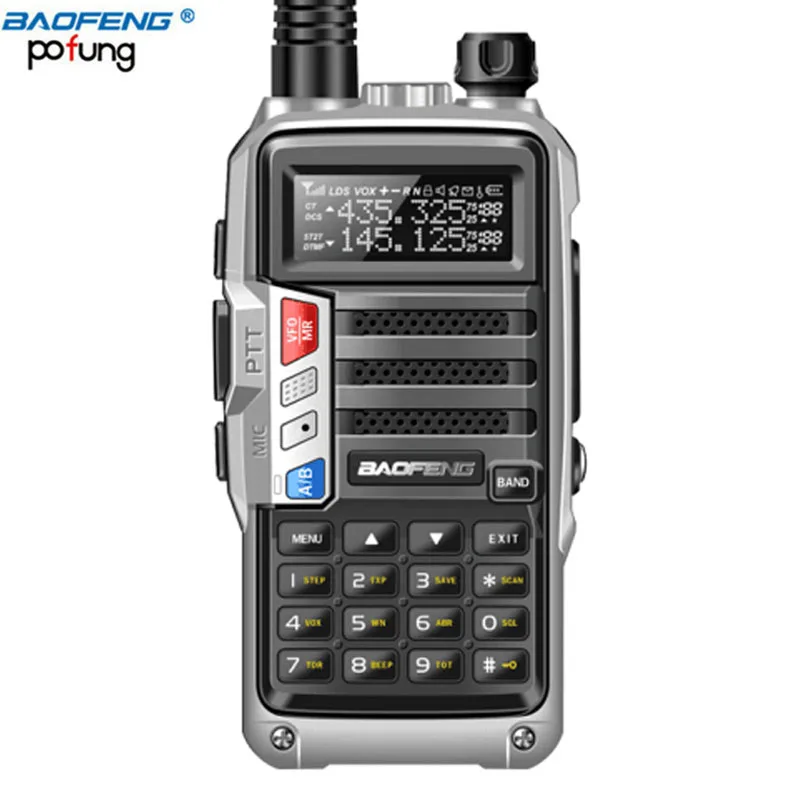 BAOFENG UV-S9 8 Вт Высокая мощность VHF/UHF136-174Mhz& 400-520 МГц Двухдиапазонная 10 км длинный диапазон утолщенная батарея рация CB радио