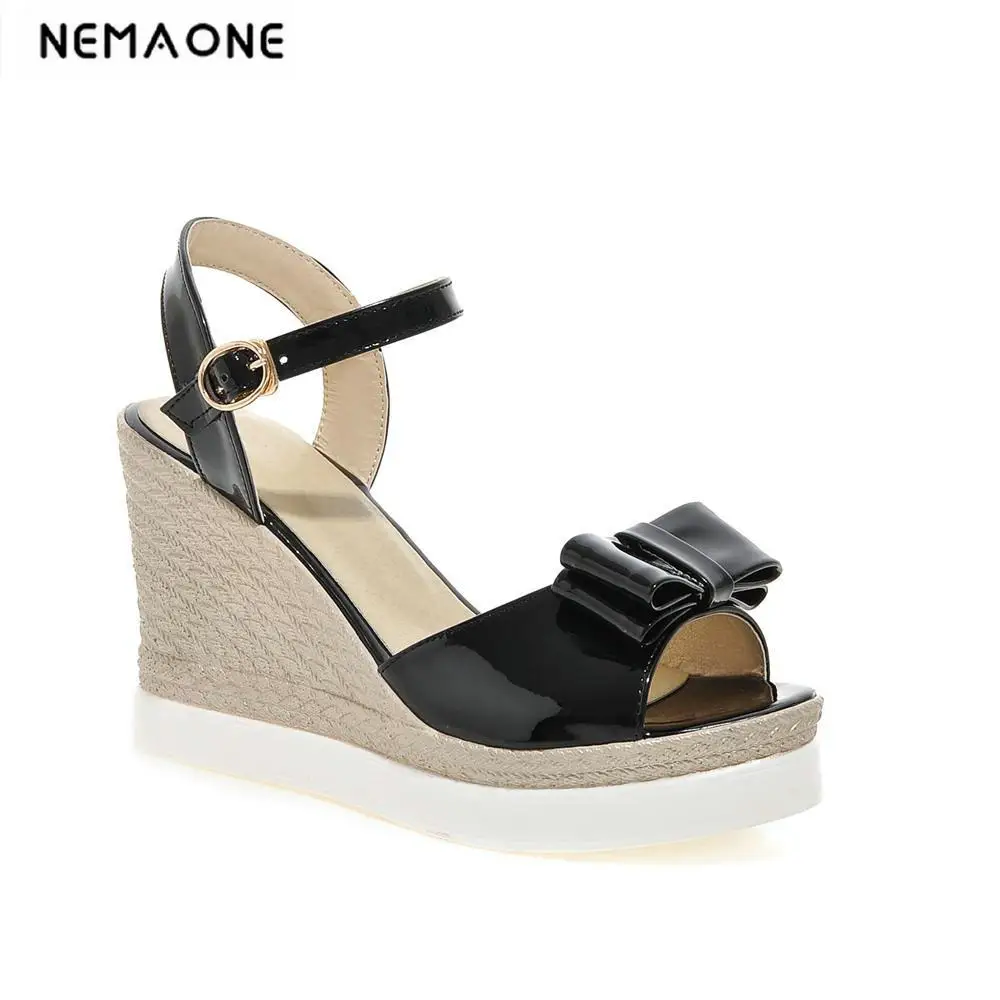 

2018 New Women Sandals Summer New peep Toe Fashion platform High Heels Wedge Sandals female shoes women shoes