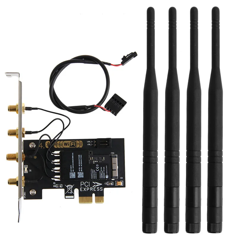 

1 Set Dual Band BCM94331CD 450M Laptop Desktop Wireless WIT+BT4.0 PCI-E WLAN Card High Quality