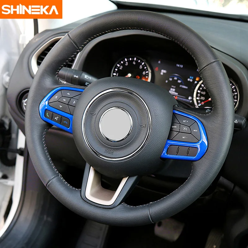 Внутренние молдинги SHINEKA декоративный чехол на рулевое колесо для Jeep Renegade 2016 2019