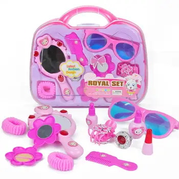 

Children Make Up Game Toys Set Pretend Play Hairdressing Suitcase as Gifts for Girls