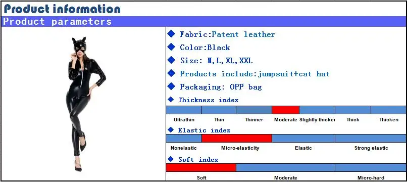 Черный комбинезон из лакированной кожи, сексуальный костюм женщины-кошки, костюм для взрослых, костюм для косплея, растягивающийся комбинезон, карнавальные костюмы для женщин
