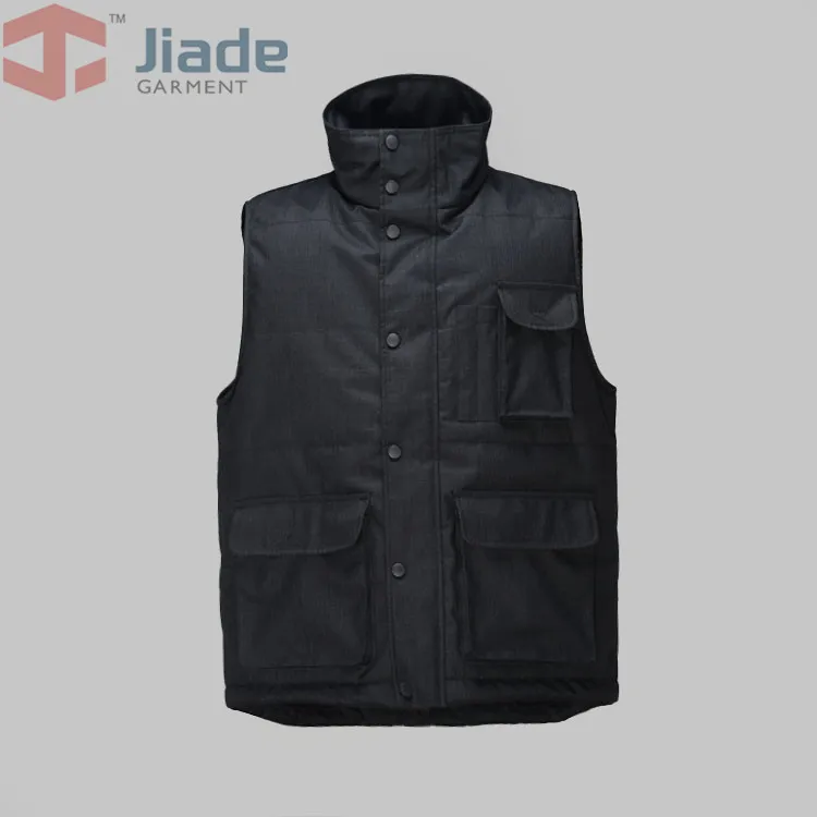 

Jiade Men's Hooded Multi Pocket Winter Vest Mens Winter Vest Work Vest